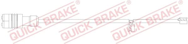 Warning Contact, brake pad wear WS0396A