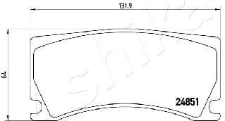 Brake Pad Set, disc brake 50-00-0656