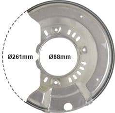 Splash Guard, brake disc 5430372
