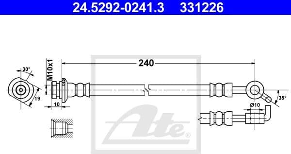 Brake Hose 24.5292-0241.3