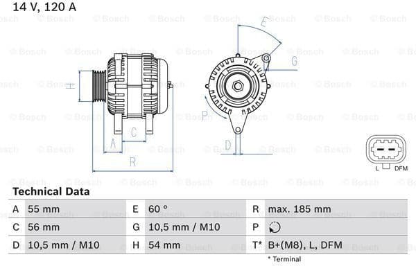 Alternator 0986082380