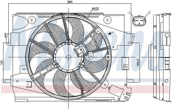 Fan, engine cooling 85892