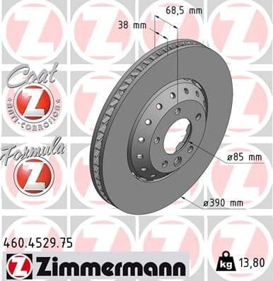 Brake Disc FORMULA Z BRAKE DISC 460.4529.75