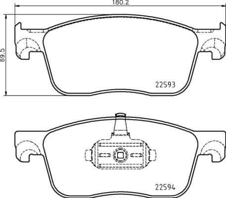 Brake Pad Set, disc brake PRIME LINE P61134