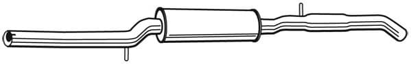Centre Muffler 22591