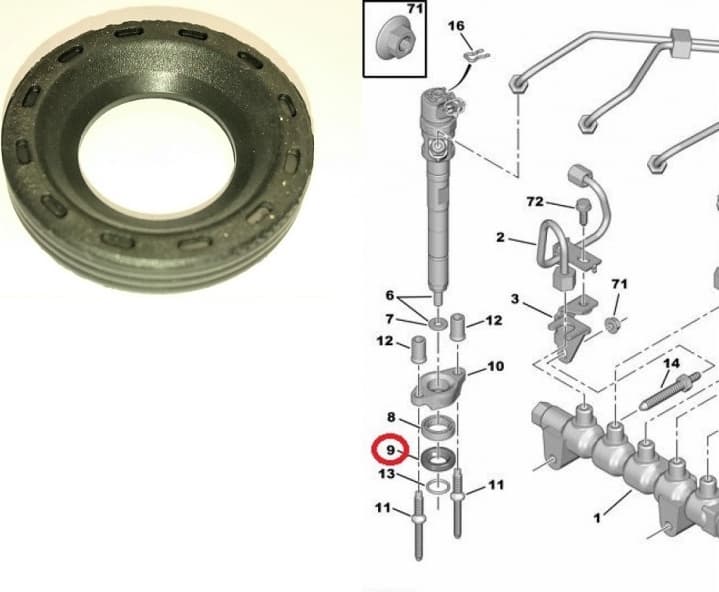 Injector heat seal 1609848280