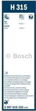 Wiper Blade Rear 3 397 015 102