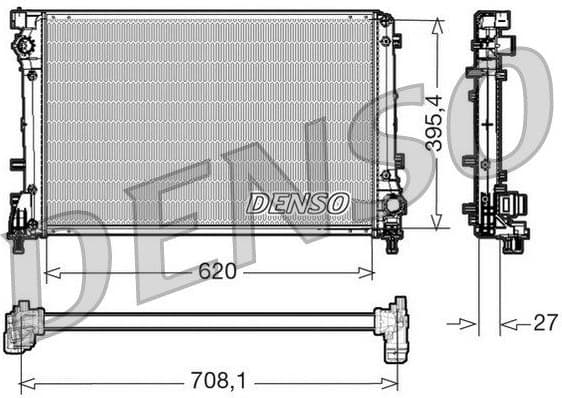 Radiator, engine cooling DRM09163