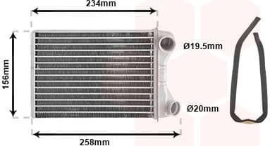 Heat Exchanger, interior heating *** IR PLUS *** 17006242