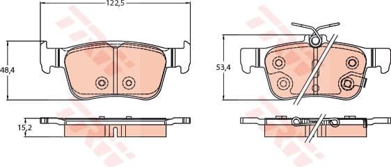 Brake Pad Set, disc brake GDB2223