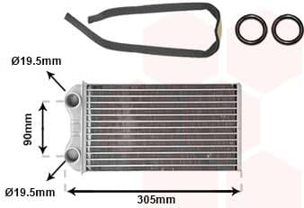 Heat Exchanger, interior heating *** IR PLUS *** 43006439