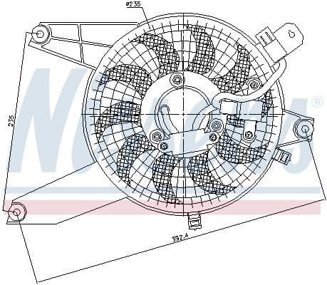 Fan, engine cooling 85370