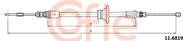 Cable Pull, parking brake 11.6819