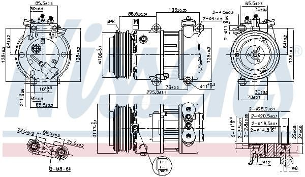 Compressor, air conditioning ** FIRST FIT ** 890664