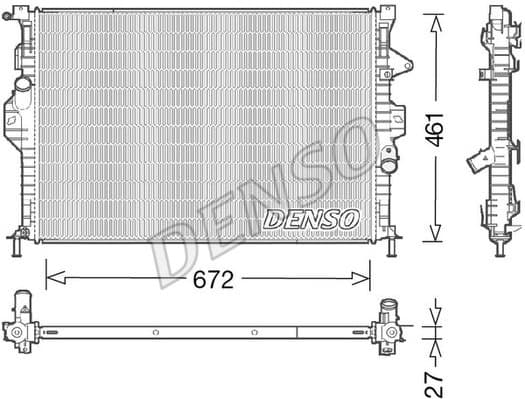 Radiator, engine cooling DRM10048