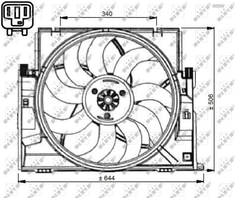 Fan, engine cooling 47736 - image 3