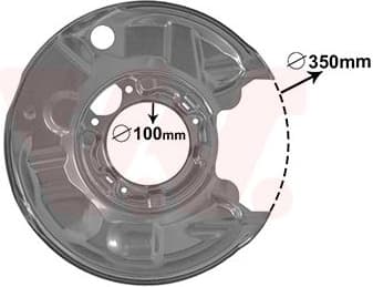Splash Guard, brake disc 3032374