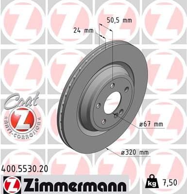 Brake Disc COAT Z 400.5530.20