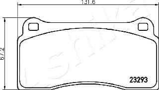 Brake Pad Set, disc brake 50-00-0343 - image 2