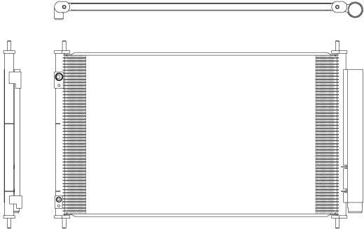 Condenser, air conditioning EASY FIT 350321