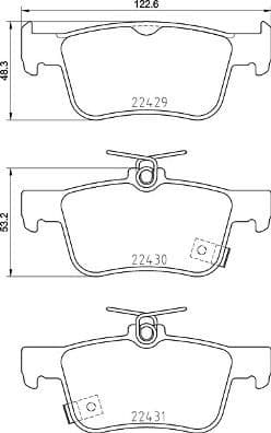 Brake Pad Set, disc brake PRIME LINE P28089