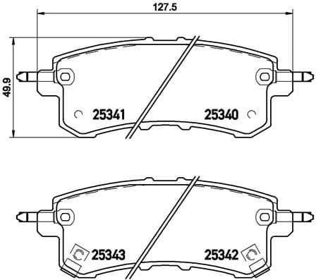 Brake Pad Set, disc brake PRIME LINE P56082