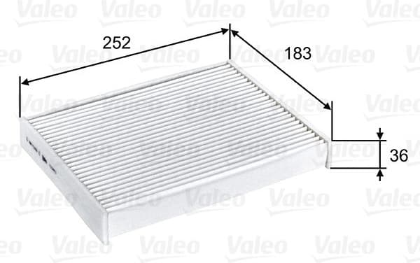 Filter, cabin air VALEO ESSENTIAL 715803