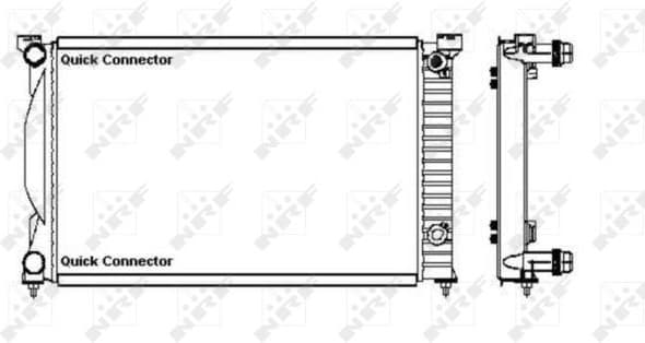 Radiator, engine cooling Economy Class 50543A