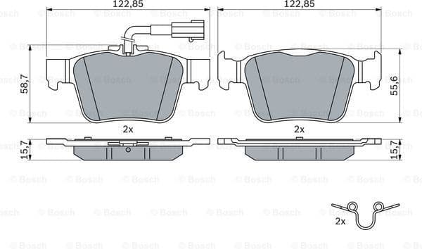 Brake Pad Set, disc brake 0 986 424 848