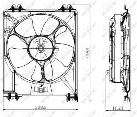 Fan, engine cooling 47677