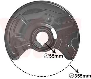 Splash Guard, brake disc 3041371