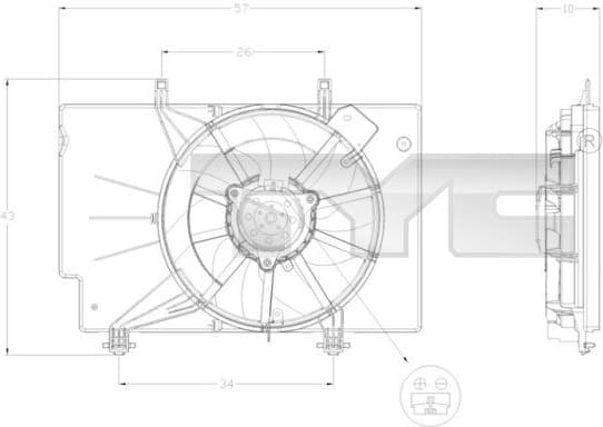 Fan, air conditioning condenser 8100042