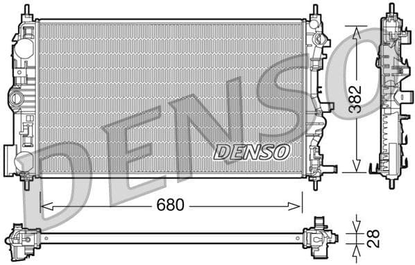 Radiator, engine cooling DRM15005