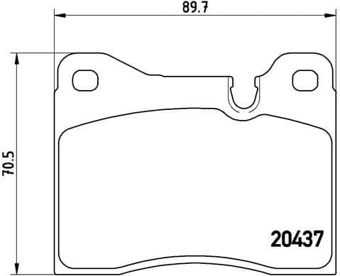 Brake Pad Set, disc brake PRIME LINE P06003