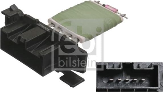 Resistor, interior blower febi Plus 100043