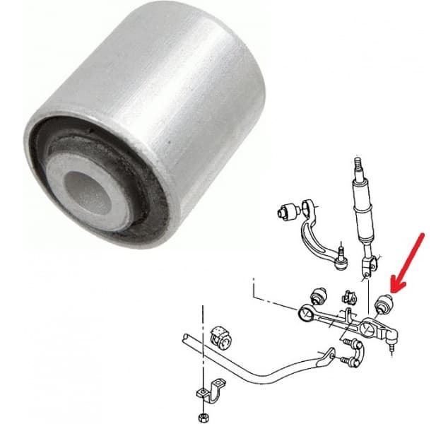 Silentblock front axle 14540 01