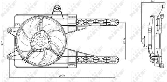 Fan, engine cooling 47247