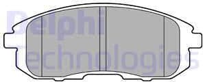 Brake Pad Set, disc brake LP2148