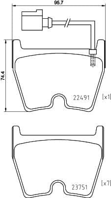 Brake Pad Set, disc brake PRIME LINE P85152