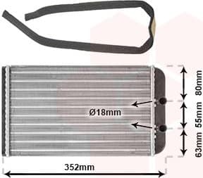 Heat Exchanger, interior heating *** IR PLUS *** 17006265