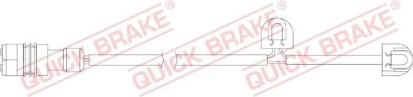 Warning Contact, brake pad wear WS0347A