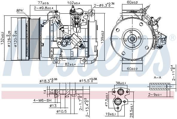 Compressor, air conditioning ** FIRST FIT ** 890153