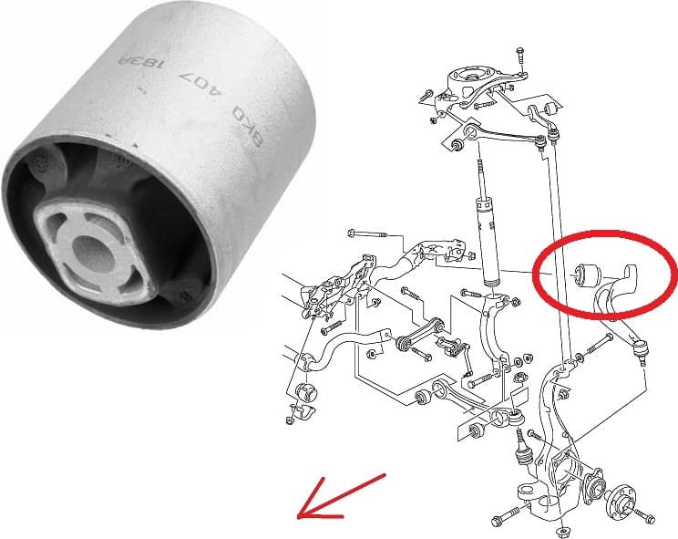 Silentblock front axle 87-07506 - image 3