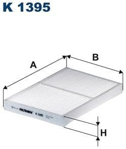 Filter, cabin air K1395