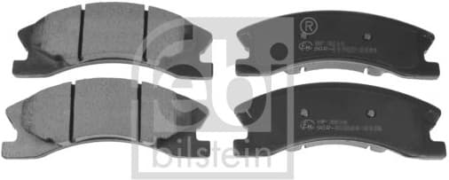 Brake Pad Set, disc brake 116372
