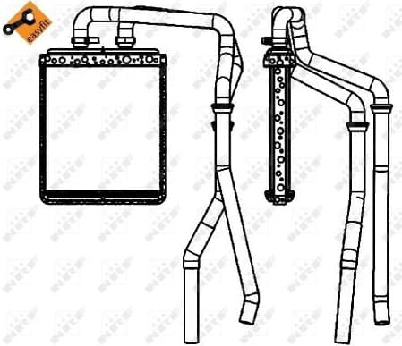 Heat Exchanger, interior heating 54218