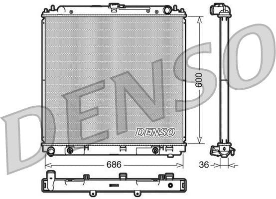 Radiator, engine cooling DRM46032