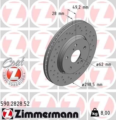 Brake Disc SPORT BRAKE DISC Z 590.2828.52