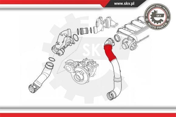 Charge Air Hose 24SKV971 - image 4