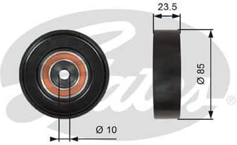 Deflection/Guide Pulley, V-ribbed belt DriveAlign™ T36274